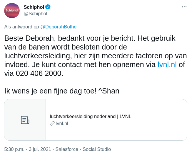 telefoon luchtverkeersleiding 020 406 2000